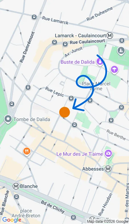 Localisation de l'agence Agence d’aide à domicile Petits-fils Paris 18