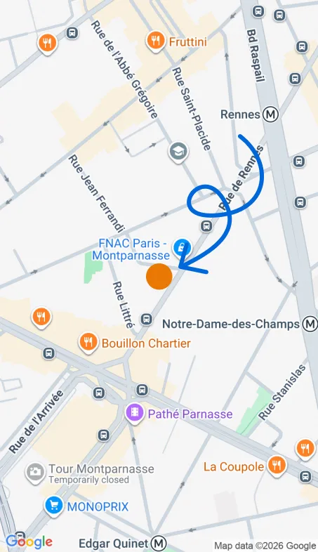 Localisation de l'agence Agence d’aide à domicile Petits-fils Paris 6