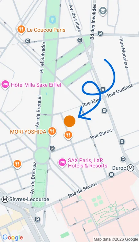 Localisation de l'agence Agence d’aide à domicile Petits-fils Paris 7