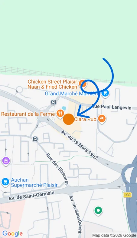 Localisation de l'agence Agence d’aide à domicile Petits-fils Plaisir
