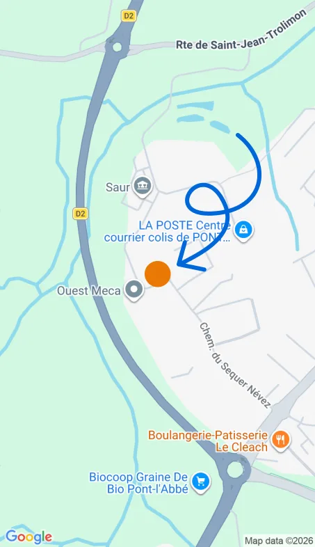 Localisation de l'agence Agence d’aide à domicile Petits-fils Pont-l'Abbé