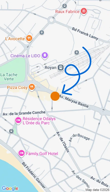 Localisation de l'agence Agence d’aide à domicile Petits-fils Royan