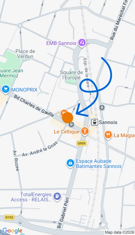 Localisation de l'agence Agence d’aide à domicile Petits-fils Sannois