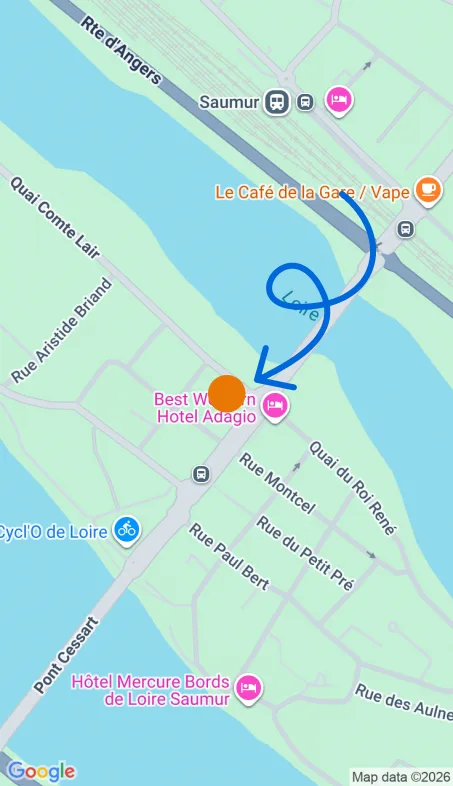 Localisation de l'agence Agence d’aide à domicile Petits-fils Saumur
