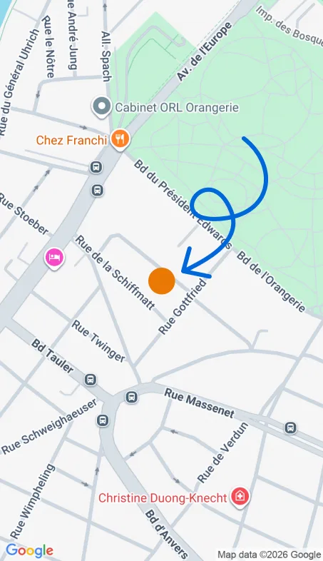 Localisation de l'agence Agence d’aide à domicile Petits-fils Strasbourg Nord