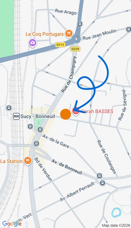 Localisation de l'agence Agence d’aide à domicile Petits-fils Sucy