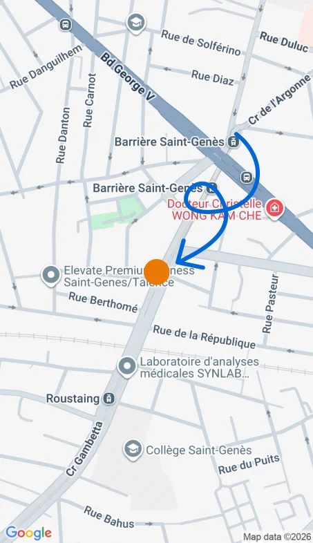 Localisation de l'agence Agence d’aide à domicile Petits-fils Talence