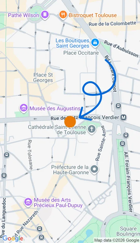Localisation de l'agence Agence d’aide à domicile Petits-fils Toulouse Centre