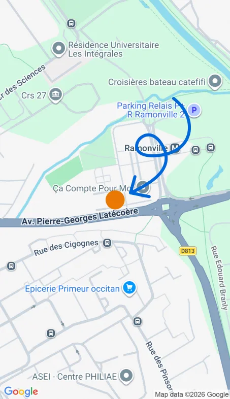 Localisation de l'agence Agence d’aide à domicile Petits-fils Toulouse-Ramonville