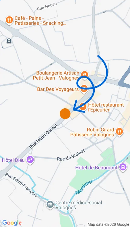 Localisation de l'agence Agence d’aide à domicile Petits-fils Valognes