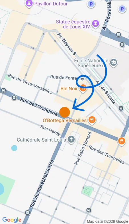 Localisation de l'agence Agence d’aide à domicile Petits-fils Versailles Sud