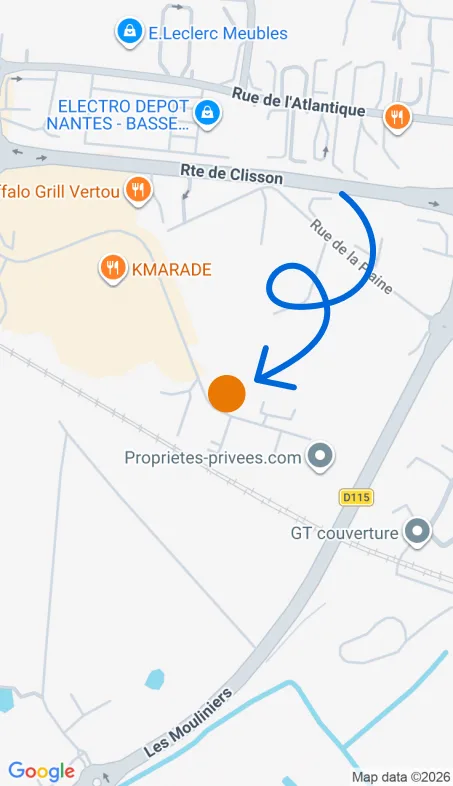 Localisation de l'agence Agence d’aide à domicile Petits-fils Vertou