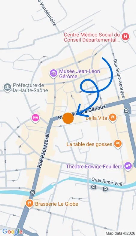 Localisation de l'agence Agence d’aide à domicile Petits-fils Vesoul