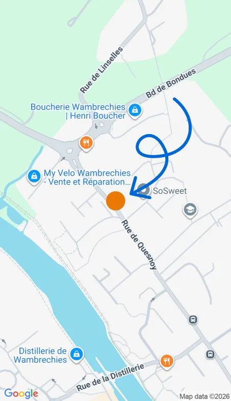 Localisation de l'agence Agence d’aide à domicile Petits-fils Wambrechies